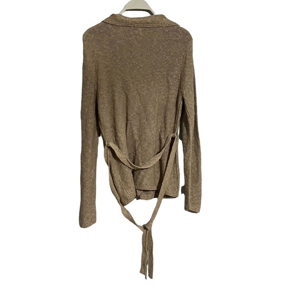 Chico’s Cardigan linen blend embroidered medium - Picture 4 of 11